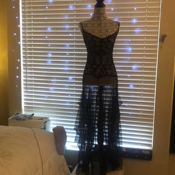 💟RARE💟 Intimately sheer/lace maxi slip dress - Picture 2 of 8